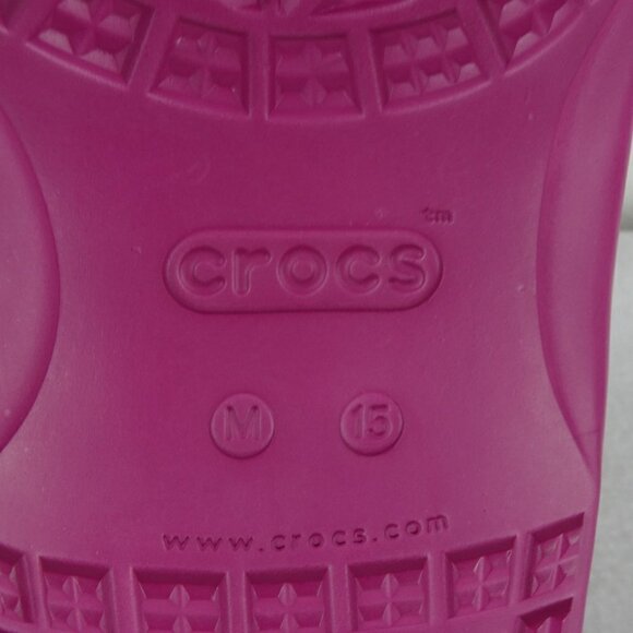 Crocs Classic Slides Men's Size 15 US Pink Double Strap Sandals Barbiecore - Picture 9 of 11